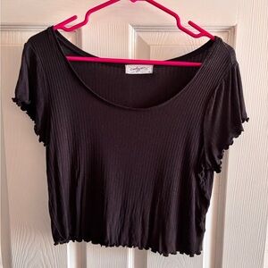 Black CJLA Cropped Top